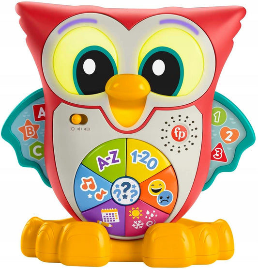 FISHER-PRICE διαδραστική ΚΟΥΚΟΥΒΑΓΙΑ φωτάκια 90 μελωδίες φράσεις ΓΑΛΛΙΚΑ 18 m+
