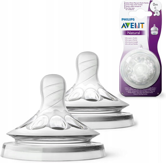 PHILIPS AVENT Natural θηλές μπιμπερό 0 μηνών x2