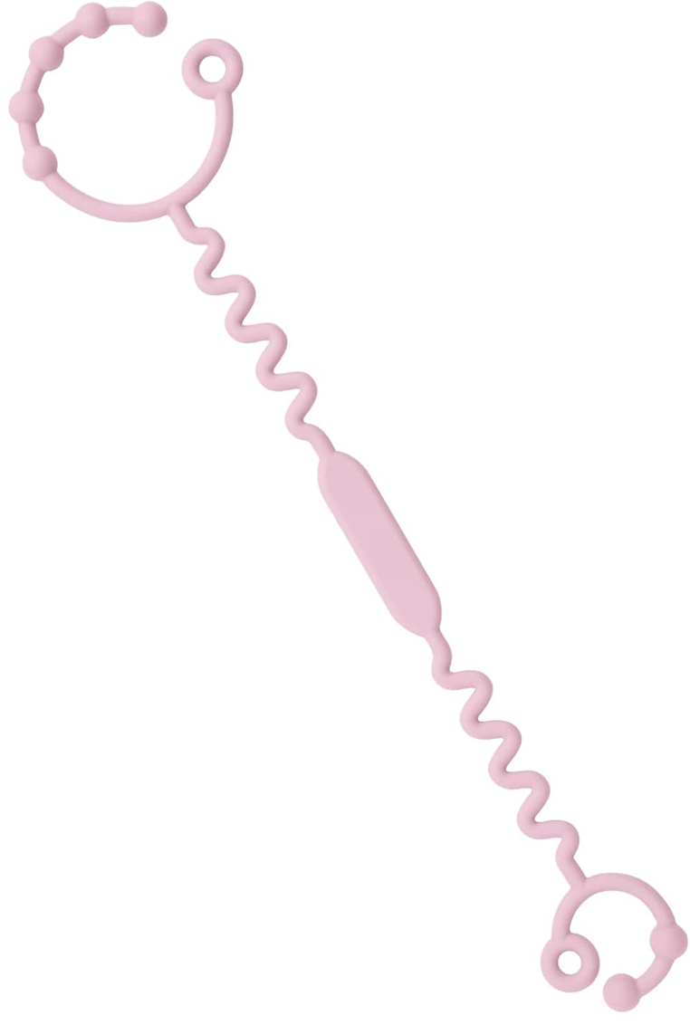VICLOON silicone pacifier clip chain, teether and toy holder, 32 cm