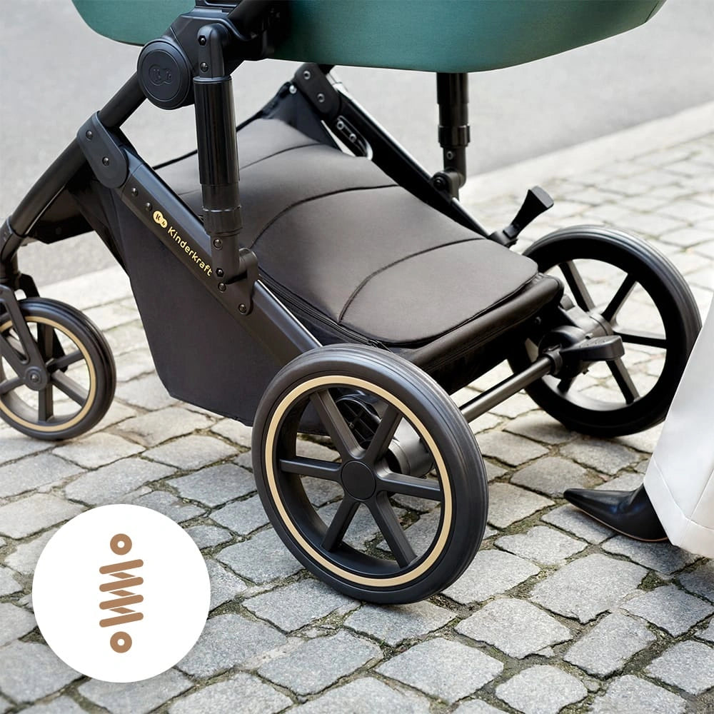 KINDERKRAFT PRIME2 2w1 wózek wielofunkcyjny do 22kg – DARK GREEN – zdjęcie 14