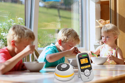MOTOROLA MBP169 cyfrowa niania elektroniczna DECT + ładowarka, biało-grafitowa niania z ładowarką