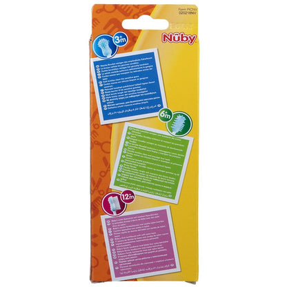 Nuby ID754 σετ οδοντόβουρτσων μπλε x3