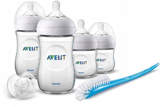 PHILIPS AVENT set 4 biberoane, suzetă, perie
