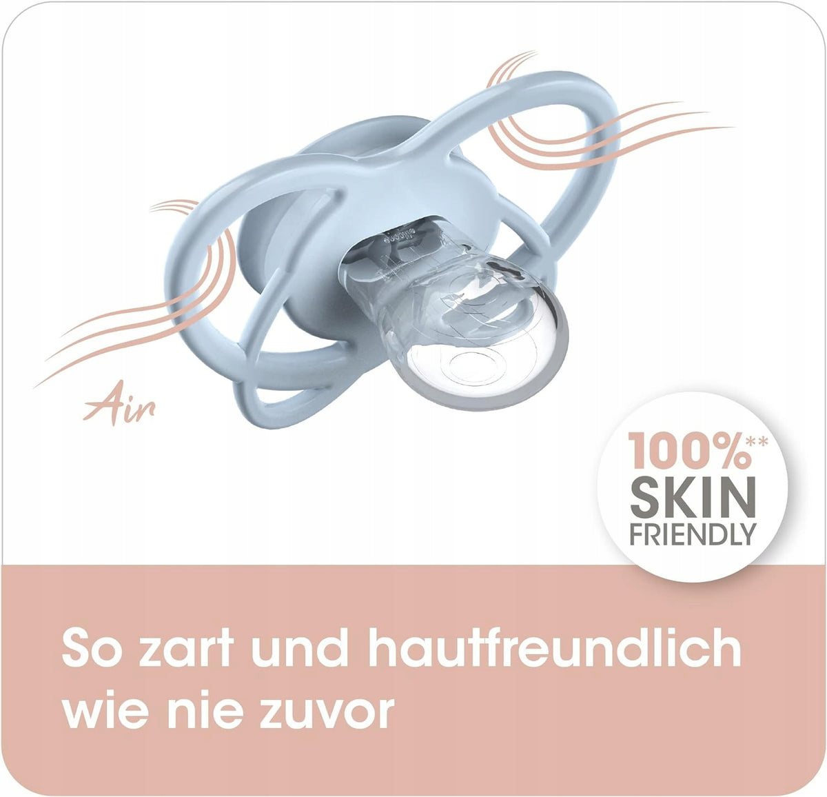 NIP My Butterfly smoczek uspokajający x2 5-18msc, silikonowy, skin friendly, z przewiewnym designem Air