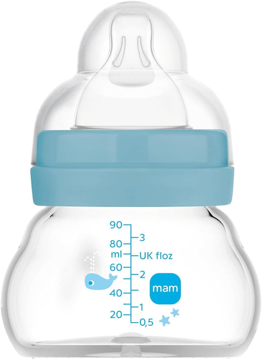 MAM Feel Good glass bottle 90 ml 0 m+ teat 1