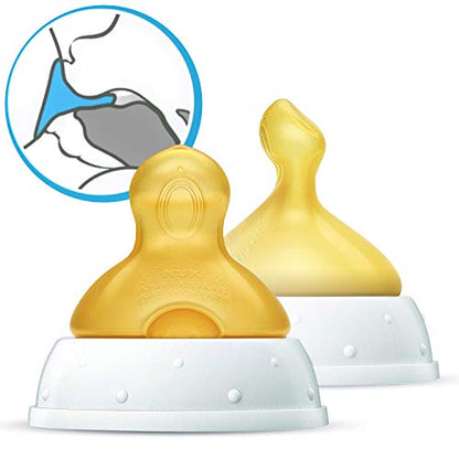NUK First Choice Plus θηλές από λάτεξ L x2 για παχύρρευστη τροφή