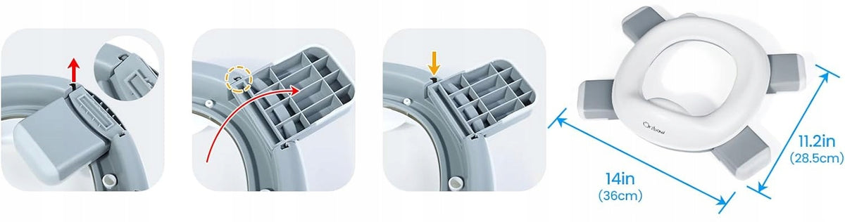 ORZBOW Travel Potty 3-in-1 travel potty - potty, travel potty, toilet seat adapter
