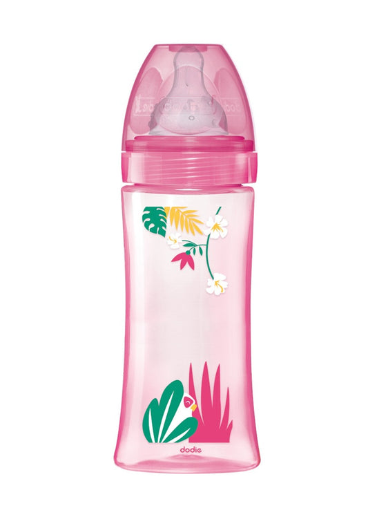 DODIE μπιμπερό 330 ml θηλή 3 γρήγορη ροή 6 μηνών+