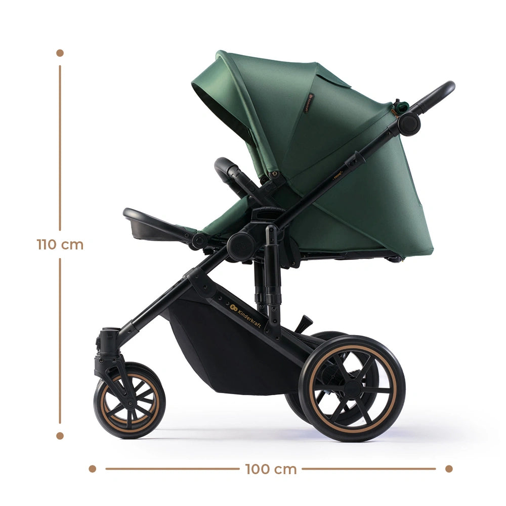 KINDERKRAFT PRIME2 PRO 3 σε 1 πολυλειτουργικό καρότσι έως 22kg + κάθισμα MINK PRO