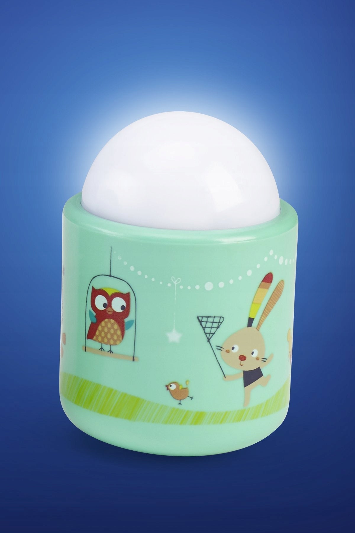 PABOBO Nomade bezprzewodowa lampka nocna 8x5 cm, zielona, LED, przenośna lampka dla dziecka