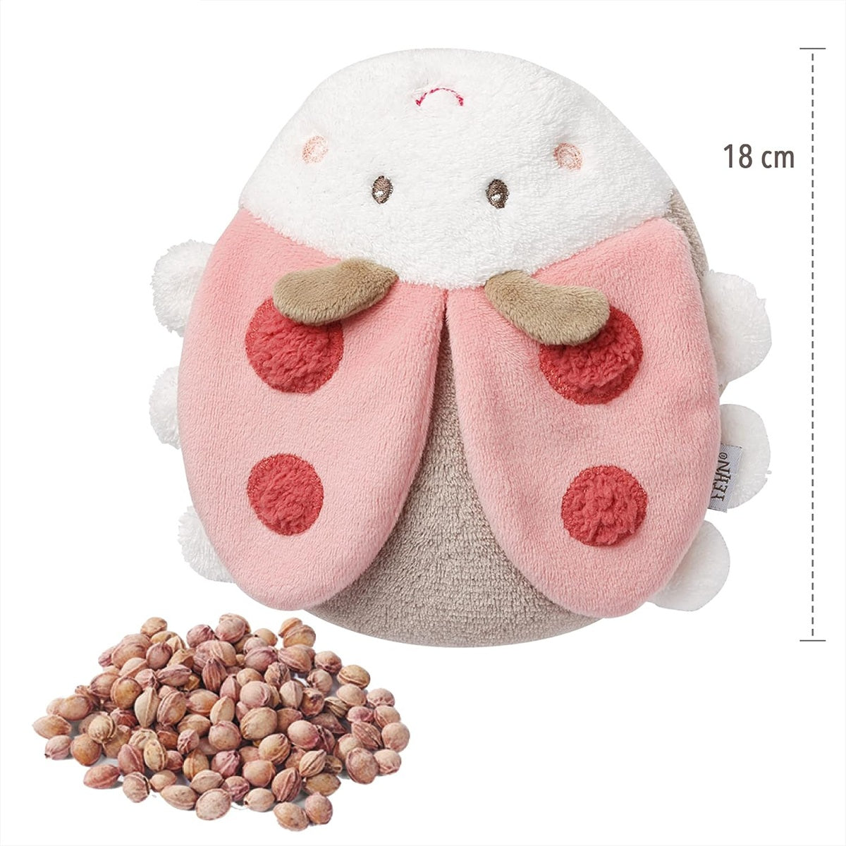 FEHN termofor de pluș cu sâmburi de cireșe 18 cm GÂNDAC