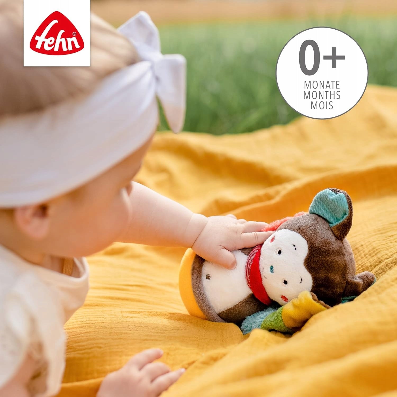 FEHN Nietoperz wańka WSTAŃKA 20cm grzechotka