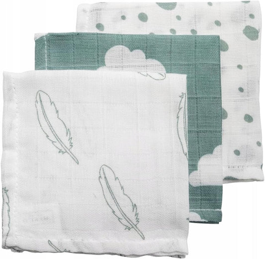 MEYCO BABY muślinowe pieluszki 30 x 30 cm 3 sztuki