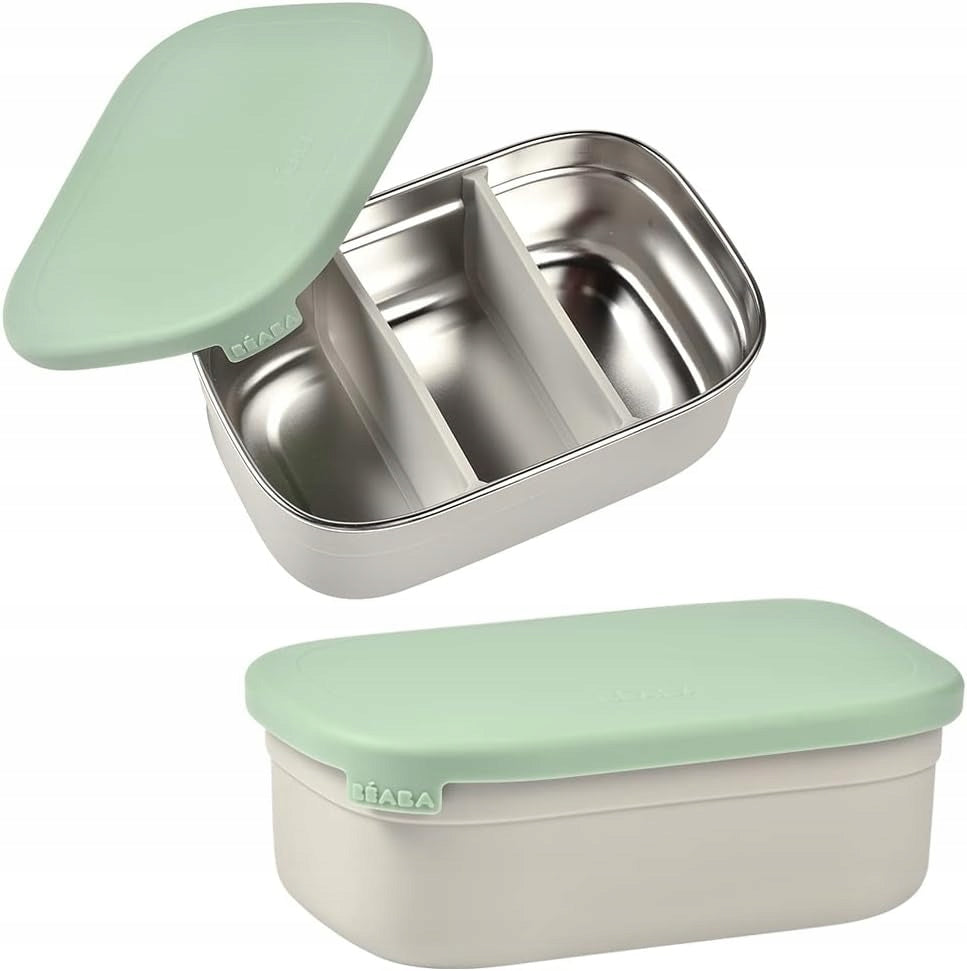 BEABA śniadaniówka lunchbox STAL nierdzewna 760ml z przegrodami