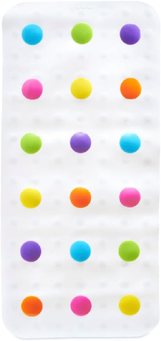 MUNCHKIN Dots αντιολισθητικό πατάκι μπάνιου από καουτσούκ 36 x 77 cm