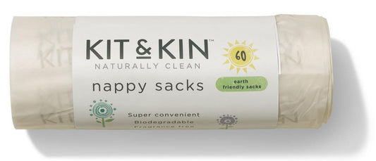 KIT & KIN sacs à couches usagées sans parfum 60 pièces