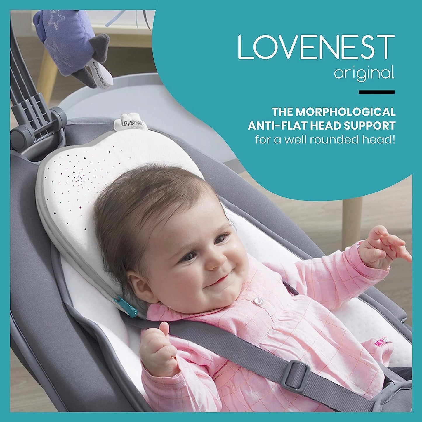 BABYMOOV Lovenest poduszka niemowlęca 0+ ORGANIC