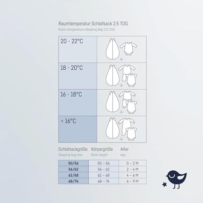 Julius Zöllner winter muslin sleeping bag 2.5 TOG 56/62