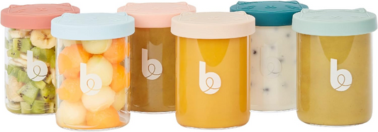 BABYMOOV ISY BOWLS pojemniki SZKLANE 6x250ml