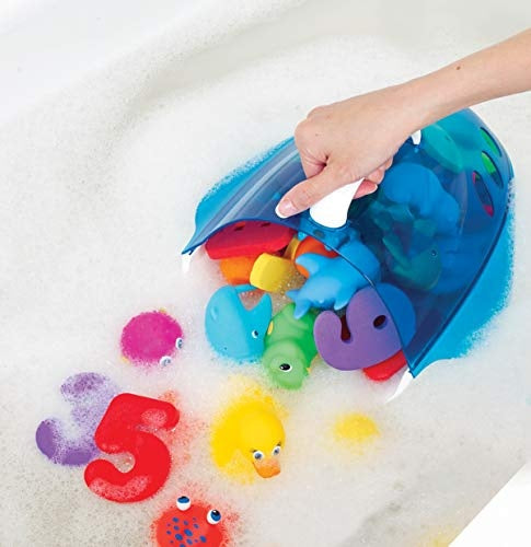 Munchkin Bath Toy Scoop καλάθι για μπανιέρα μπλε