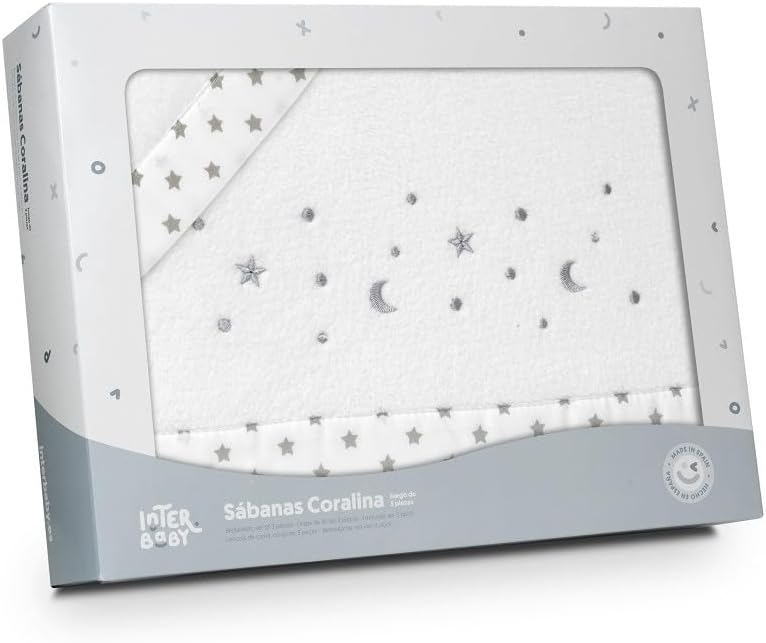 INTERBABY σετ κλινοσκεπασμάτων για κούνια 60x120 cm Coralina