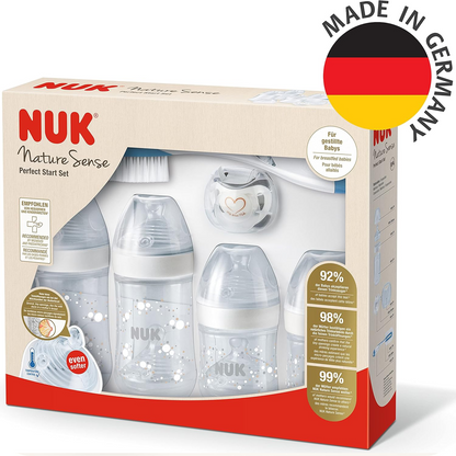 NUK σετ μπιμπερό και αξεσουάρ Perfect Start Nature Sense 0-18