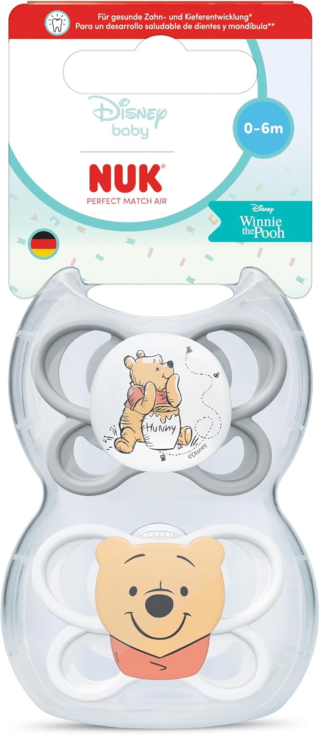 NUK Winnie the Pooh Air Silikon-Beruhigungssauger 0-6m x2