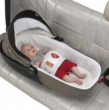 CHICCO Kit Trio Car pasy do gondoli 0-10 kg, biało-szary system zabezpieczający dla gondoli z niemowlęciem