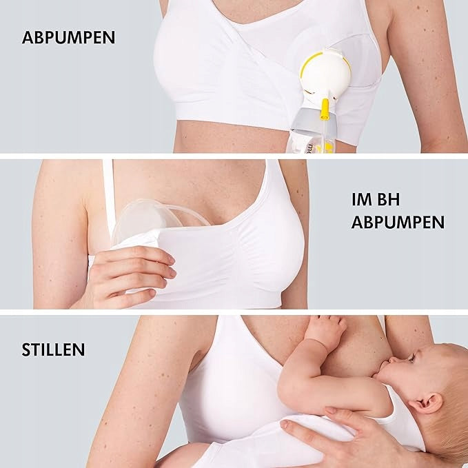 MEDELA biustonosz do karmienia i odciągania pokarmu 3w1 z wkładkami S