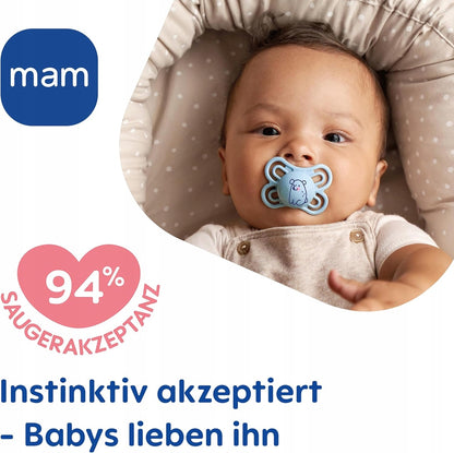 MAM Perfect smoczek uspokajający x2 0-6msc + box