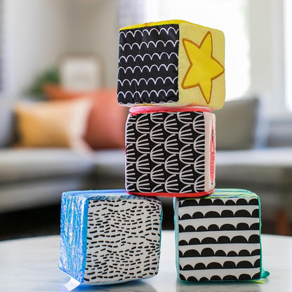 BABY EINSTEIN Explore & Discover Blocks set of soft sensory blocks