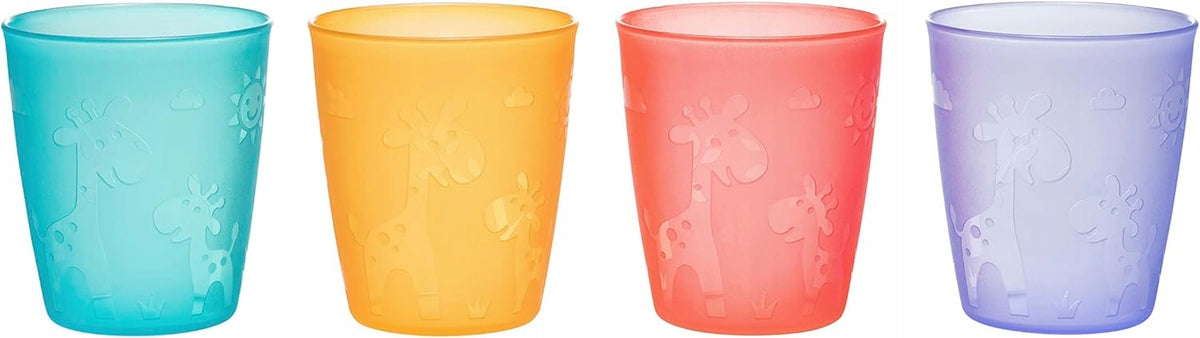 NIP kubek do picia x4 250ml 18msc+ kolorowe kubki dla dzieci, BPA free, Made in Germany