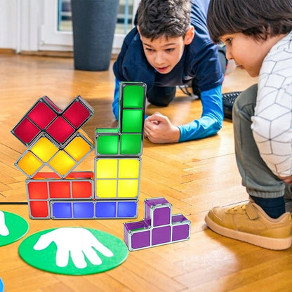 JUSTUP The Magic Block φωτάκι νυκτός LED 7 τεμαχίων, 7 χρωμάτων TETRIS