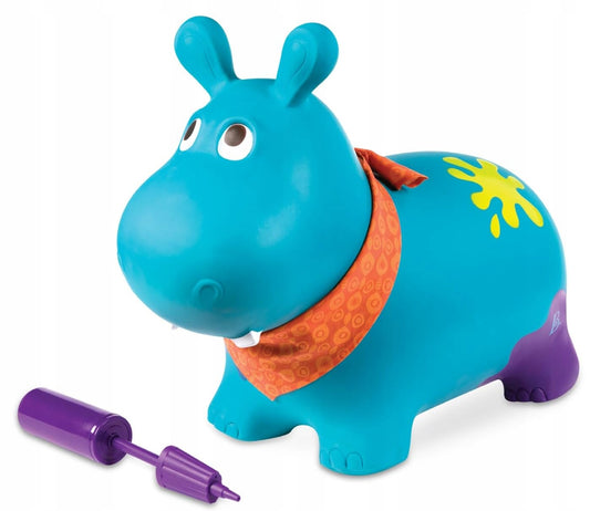 B.TOYS hipopotam GUMOWY SKOCZEK 61 cm + pompka