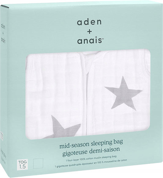 ADEN + ANAIS sac de dormit din muselină 6-18msc