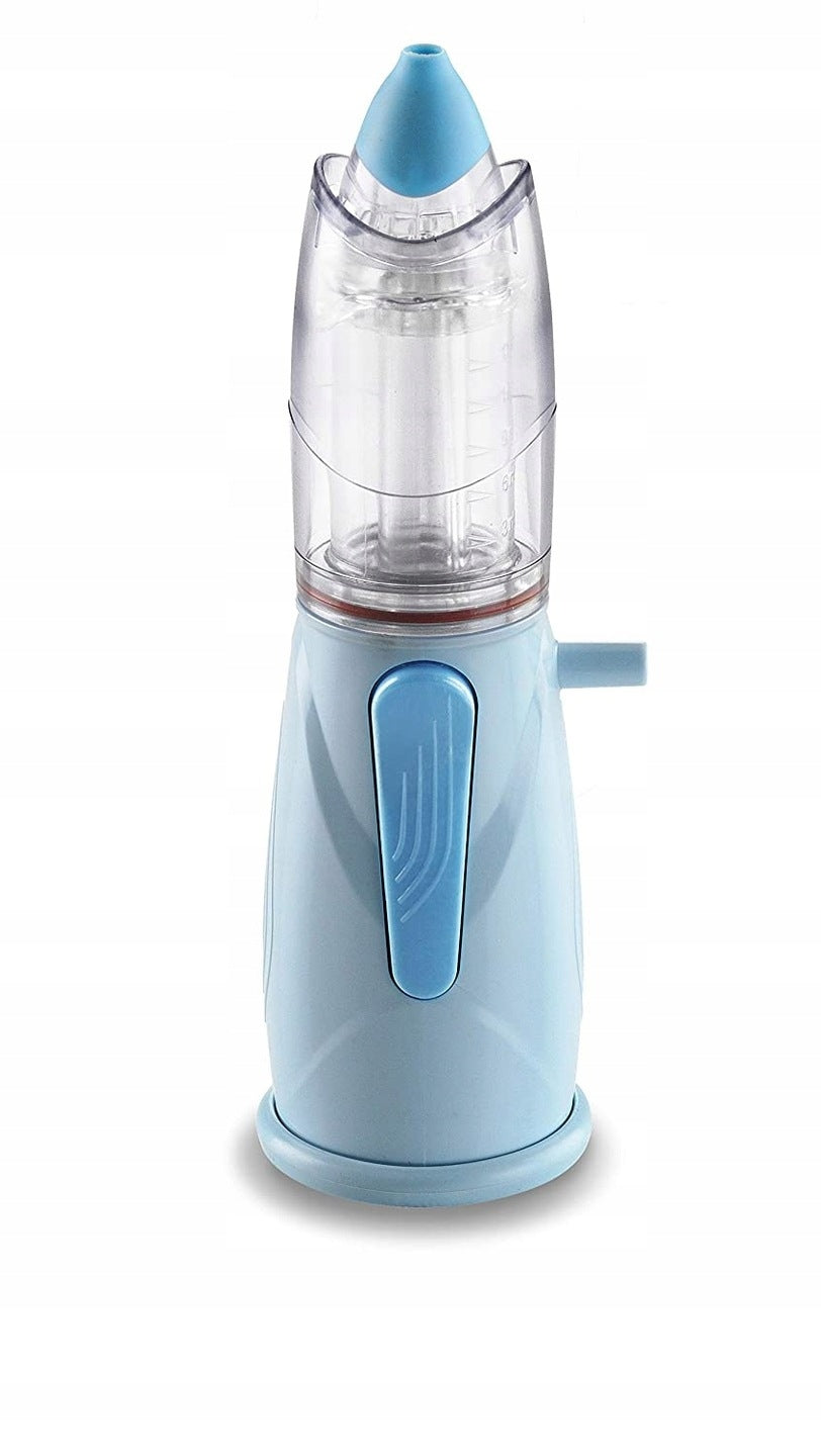 BIMBONEB Air Liquide nebulizator irygator Rinowash, biało-błękitny 2w1 do nebulizacji i irygacji
