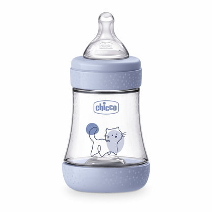 Chicco Perfect5 Bottle, 150 ml, Slow Flow, Blue, 0m