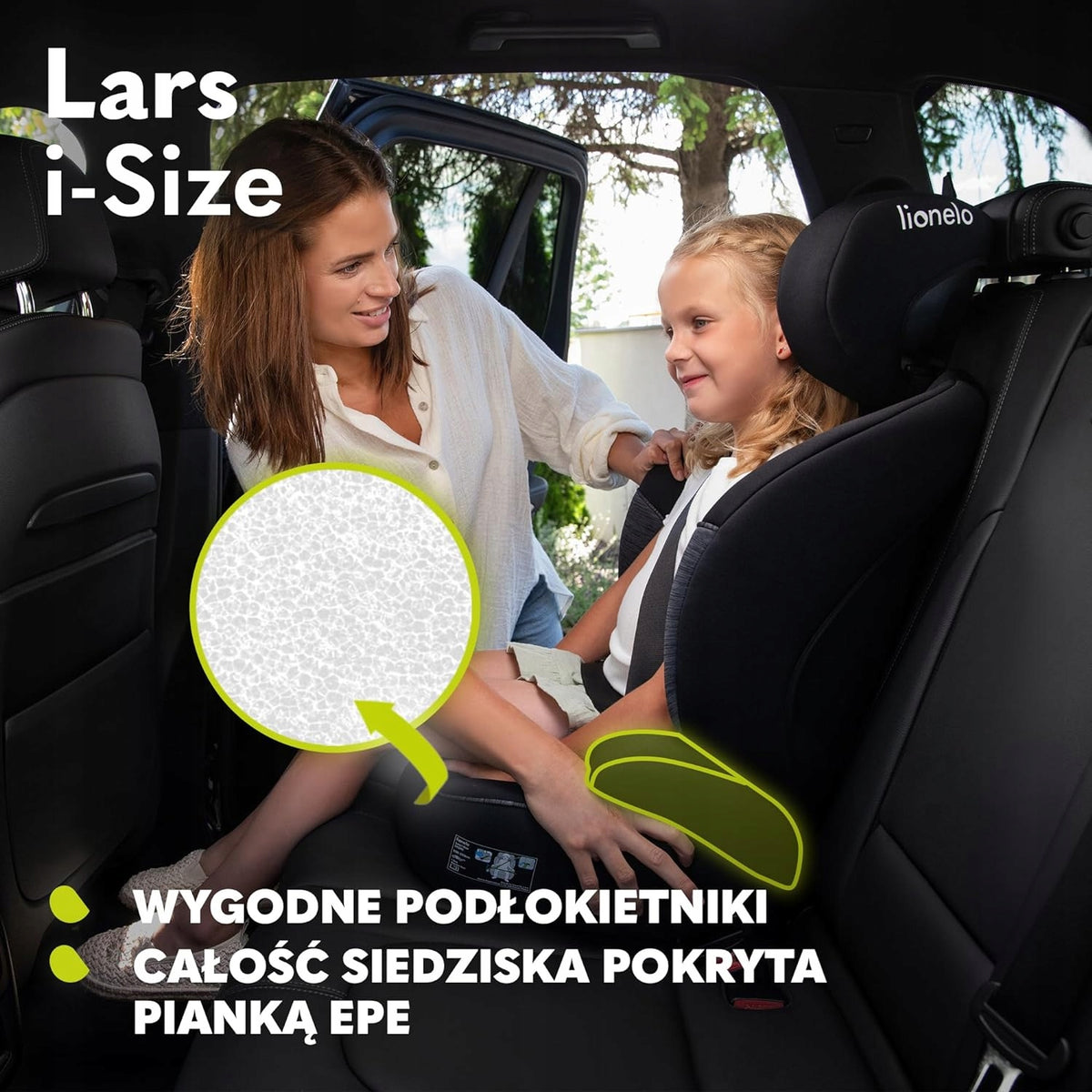 LIONELO Lars i-Size παιδικό κάθισμα αυτοκινήτου ομάδας 2 και 3