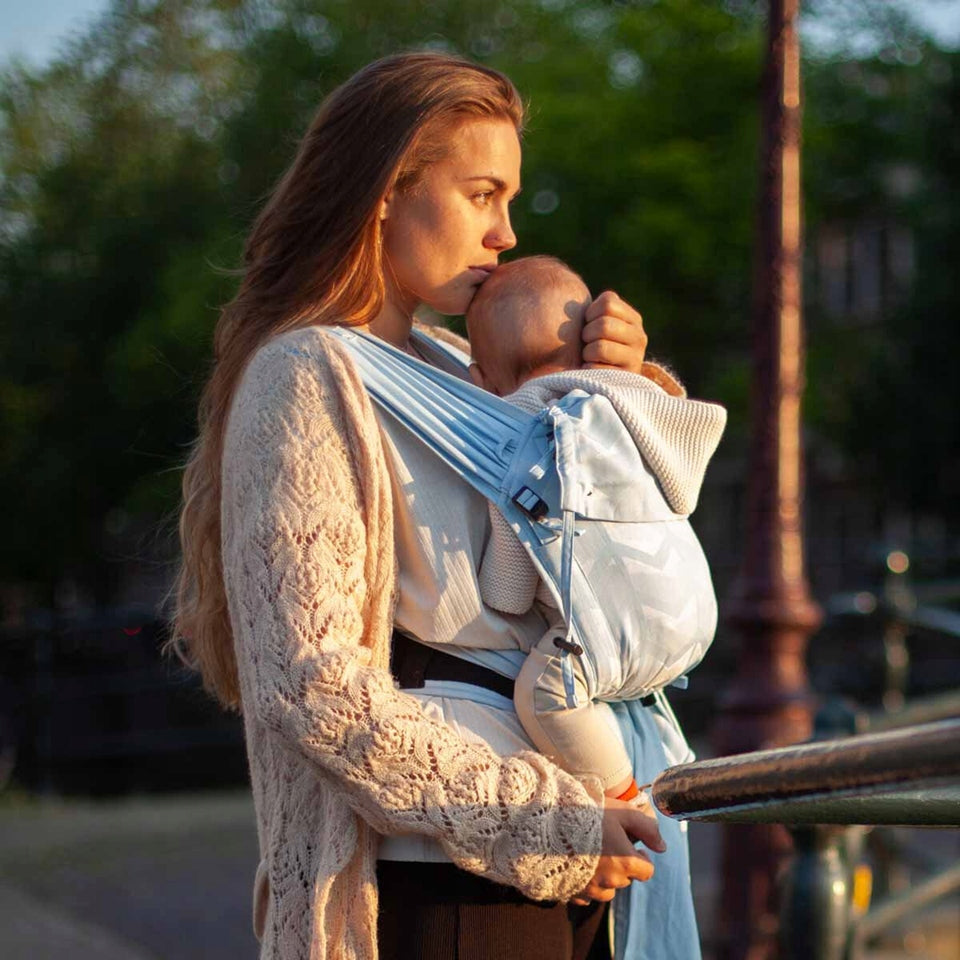 HOPPEDIZ hop-tye buckle ergonomic baby carrier 0–30 months