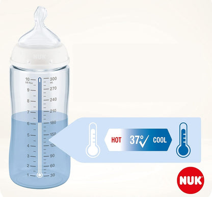 NUK First Choice+ 6-18 μμ ΜΠΟΥΚΑΛΙ 300 ml ένδειξη θερμοκρασίας