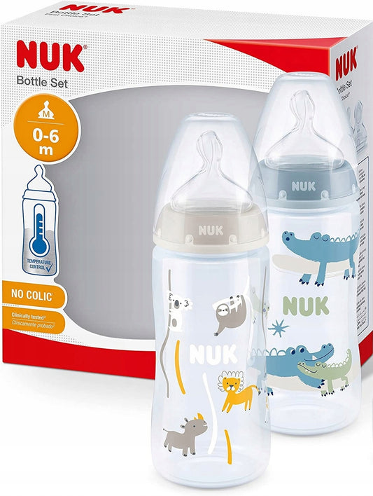 NUK No Colic flessenset 2x 300 ml 0-6