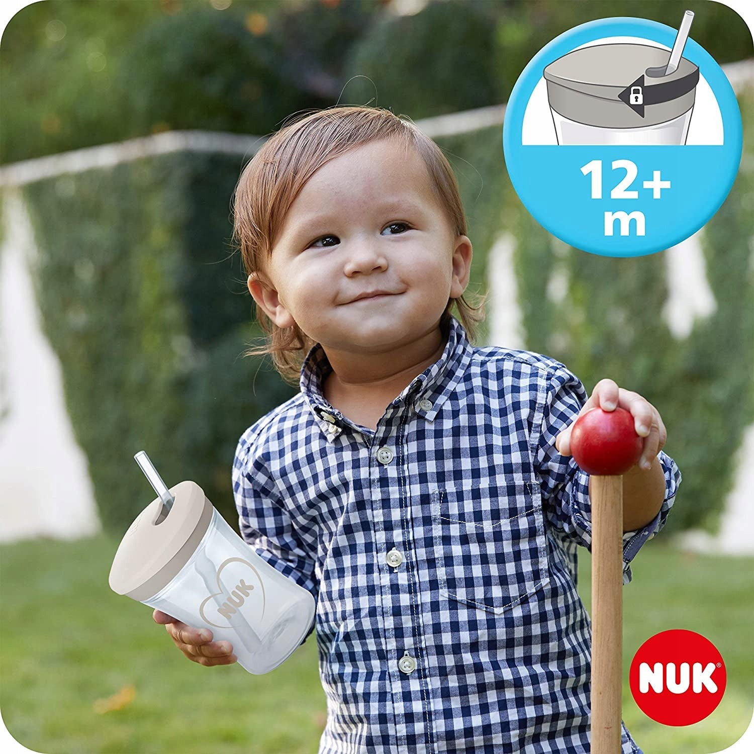 NUK zestaw do nauki picia kubek + 3 ustniki