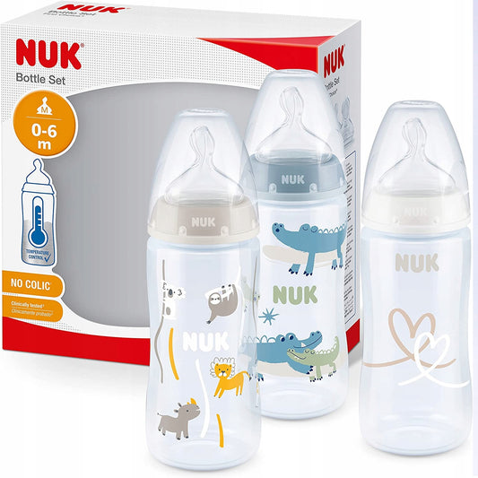 NUK Anti-Colic Flaschenset 3x 300 ml 0-6