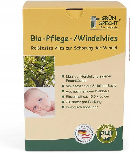 GRUNSPECHT Bio βιοδιασπώμενα φύλλα για πάνες x70 – φωτογραφία προϊόντος 2