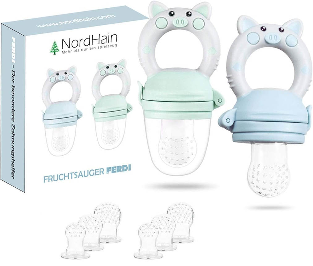 NORDHAIN Ferdi fruit feeder pacifier x2