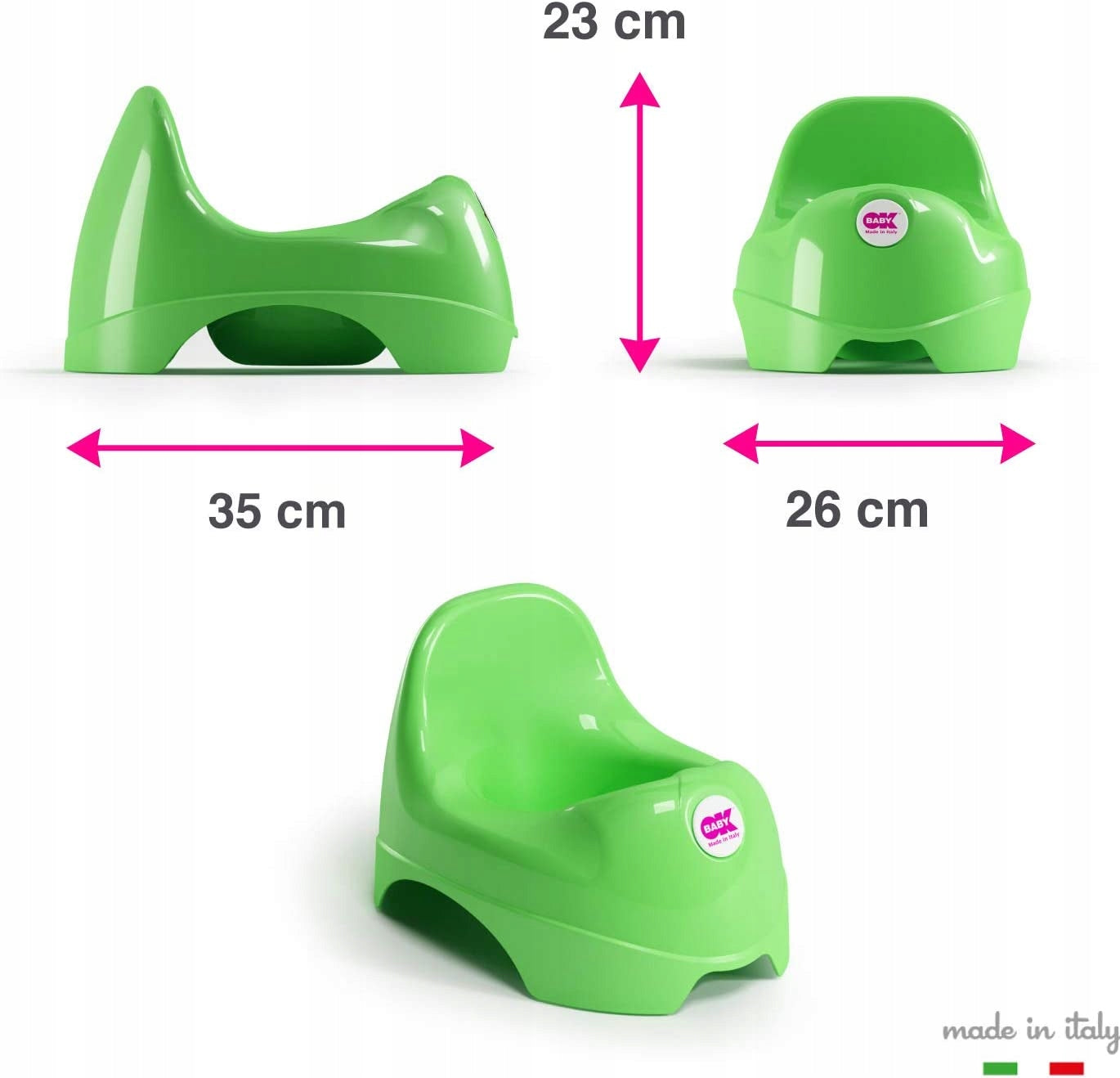 OKBABY nocnik 18 m+ żółty