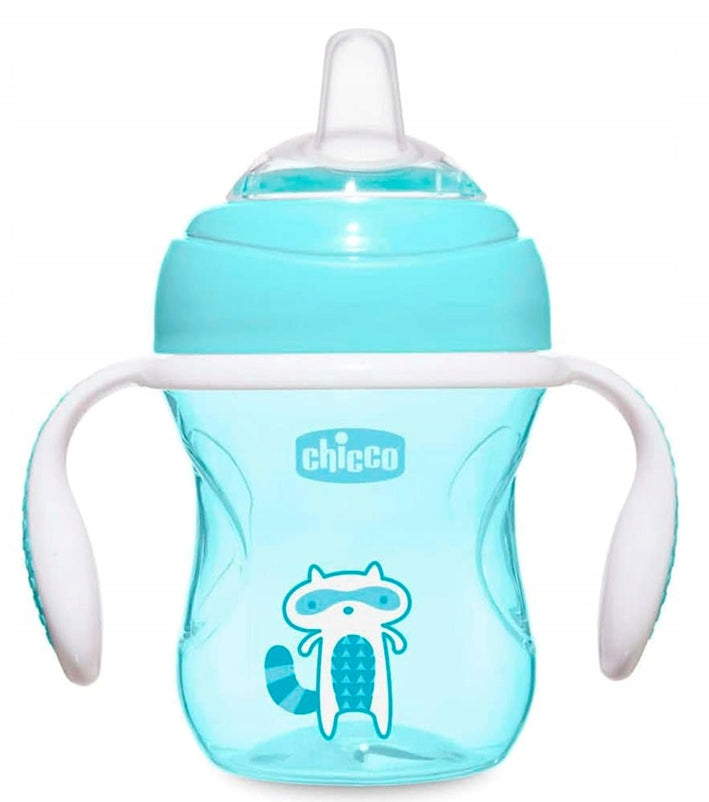 CHICCO Ποτηράκι Μεταβατικό με στόμιο και λαβές 200 ml 4 μηνών+