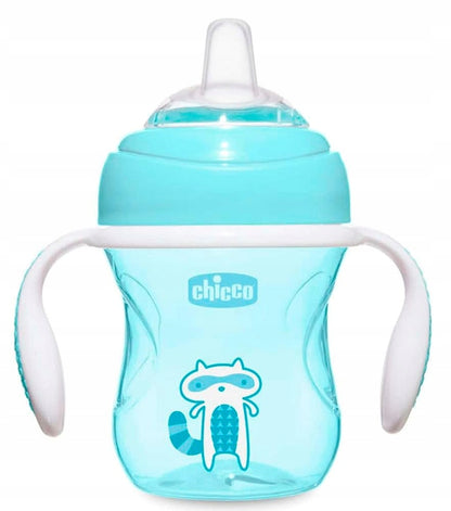 CHICCO Ποτηράκι Μεταβατικό με στόμιο και λαβές 200 ml 4 μηνών+