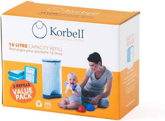 KORBELL ανταλλακτικά για κάδο πάνας 16L 3x