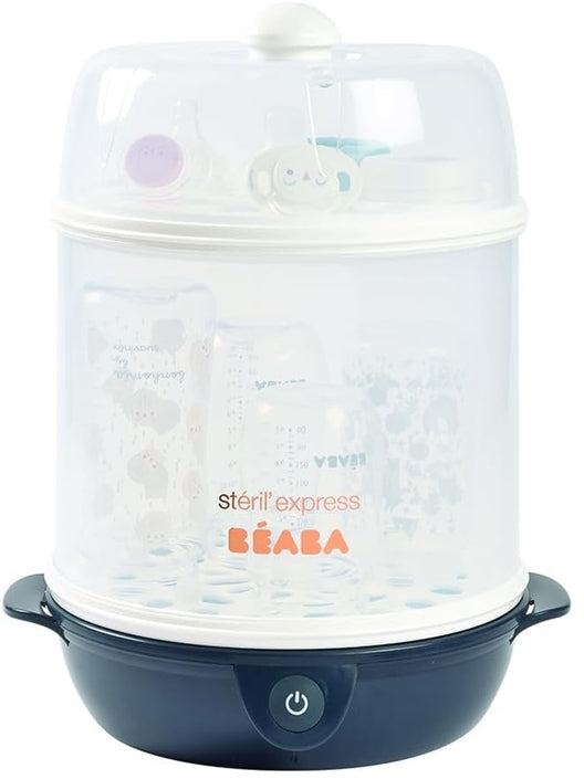 BEABA Steril'Express 2-in-1 STEAM STERILIZER + tongs and measuring cup